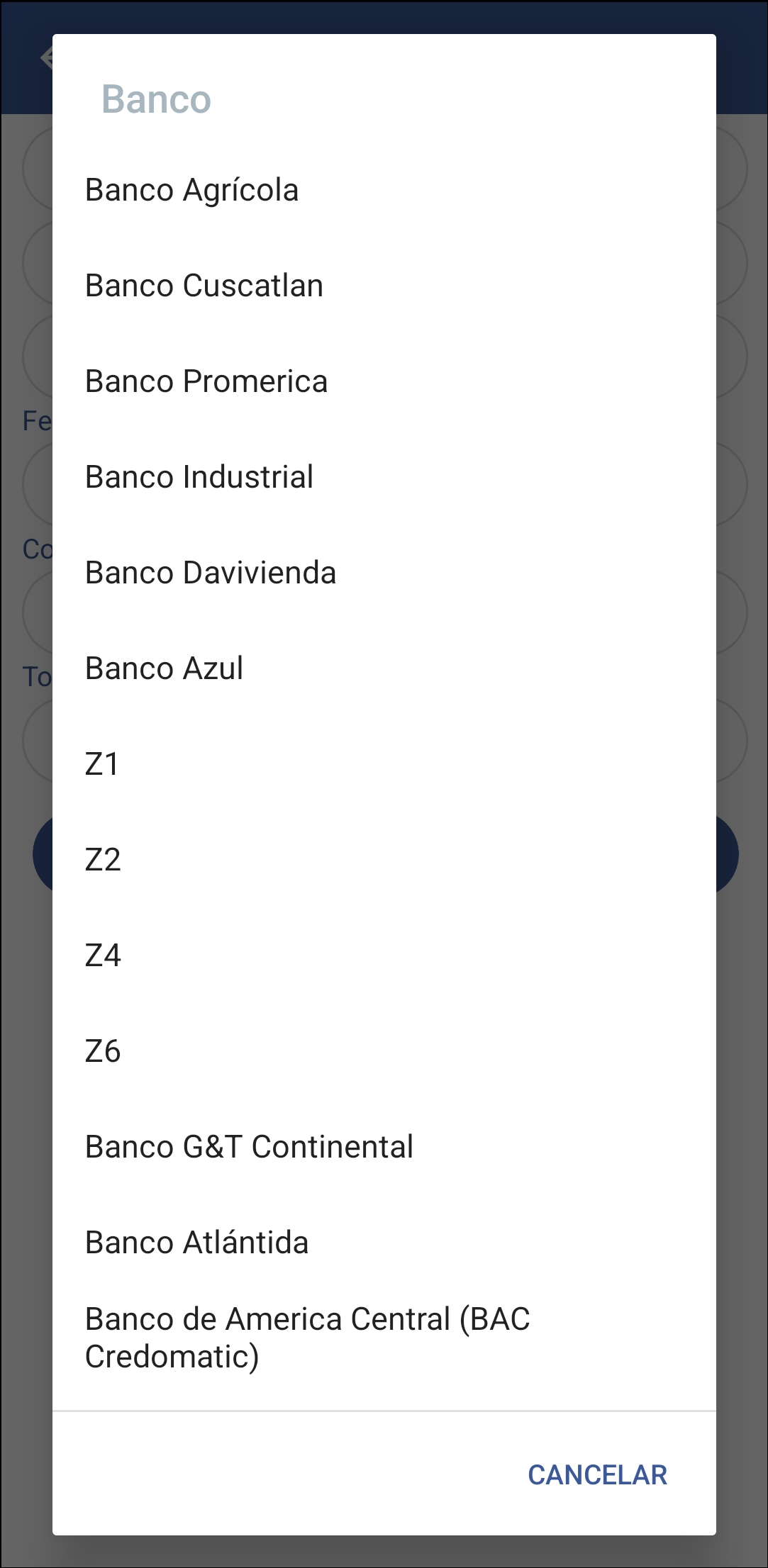 GOMserver App Recibos Ventana Cliente Datos Pago Banco