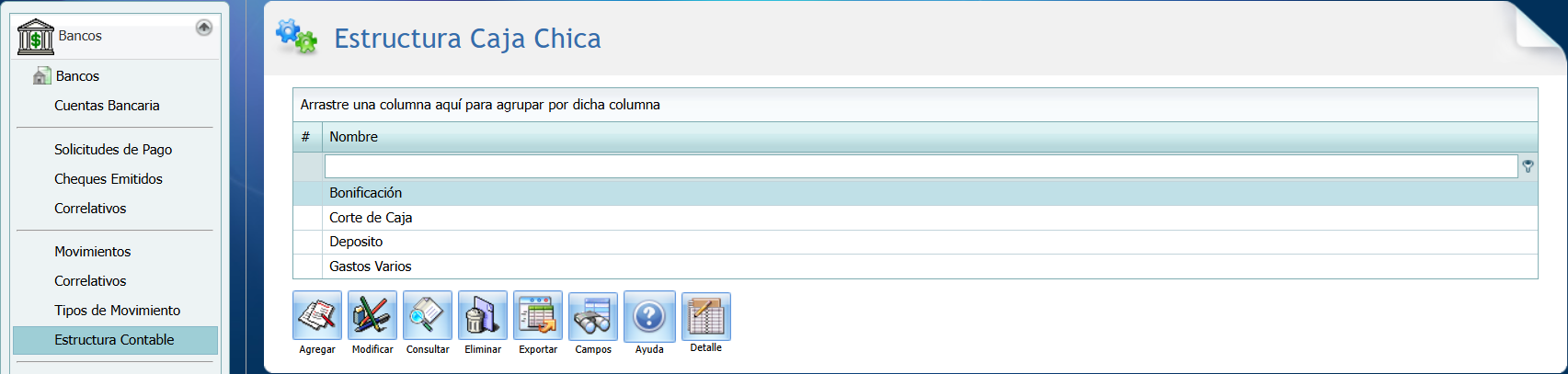 Bancos Estructura Contable